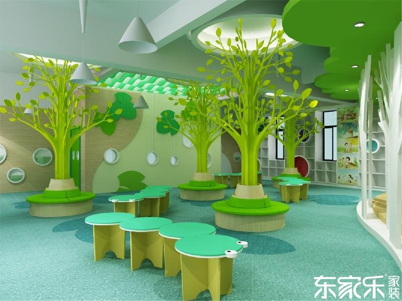 要想幼兒園裝修的像童話王國，長沙裝修公司提醒色彩這樣搭配就對了！